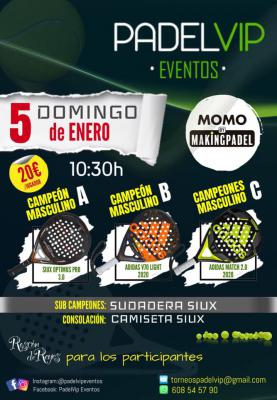 poster del torneo TORNEO PADELVIP ESPECIAL REYES