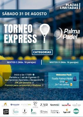 poster torneo TORNEO EXPRESS MIXTOS PALMA PADEL