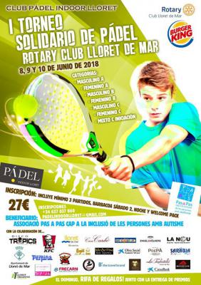 poster del torneo 1º TORNEO SOLIDARIO ROTARY CLUB