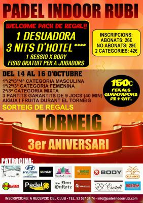 poster del torneo TORNEIG 3er ANIVERSARI