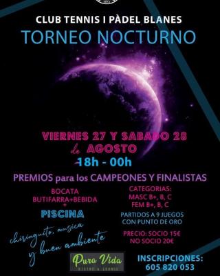 poster del torneo TORNEO NOCTURNO