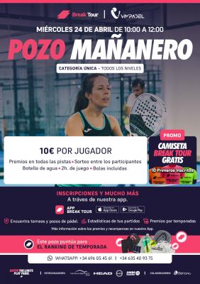 poster del torneo POZO MAÑANERO VIMPADEL