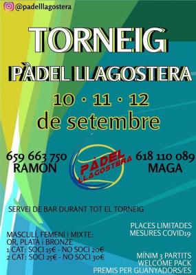 poster del torneo TORNEIG DE PADEL