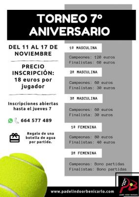 poster del torneo TORNEO 7º ANIVERSARIO