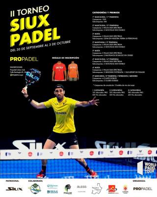 poster del torneo II TORNEO SIUX PADEL