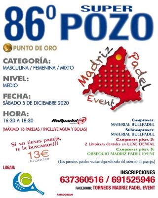 poster del torneo 86º SUPER POZO