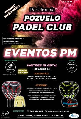 poster del torneo TORNEO PADELMANIA MAÑANERO