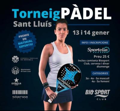 poster del torneo TORNEIG PADEL SANT LLUIS