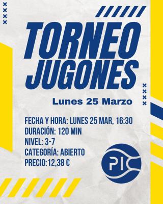 poster del torneo TORNEO JUGONES