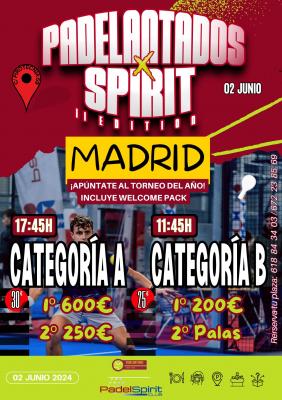 poster torneo PADELANTADOS X SPIRIT II EDITION