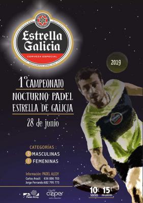 poster torneo 1ER TORNEO NOCTURNO ESTRELLA GALICIA