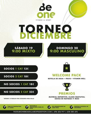 poster del torneo TORNEO DICIEMBRE MIXTO