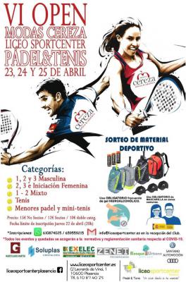 poster del torneo VI OPEN MODAS CEREZA