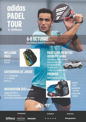 poster torneo ADIDAS PADEL TOUR BY SOFINCO