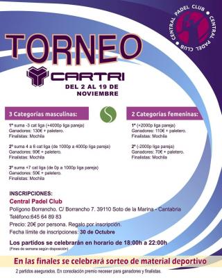 poster torneo TORNEO CARTRI