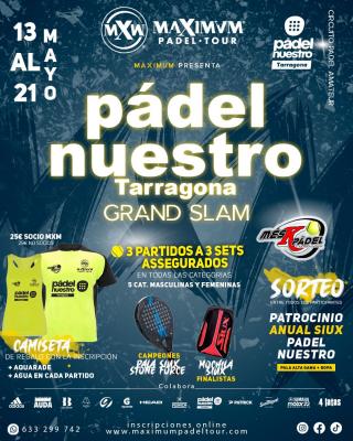 poster torneo PADEL NUESTRO TGN GRAND SLAM