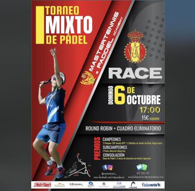 poster del torneo I TORNEO MIXTO DE PÁDEL MTP