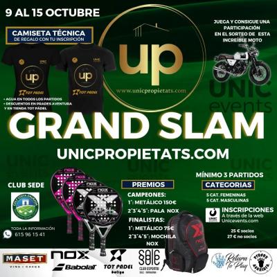 poster del torneo GRAND SLAM UNIC PROPIETATS