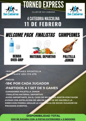 poster del torneo TORNEO EXPRESS 4A MASCULINA