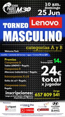 poster del torneo TORNEO LENOVO MASCULINO A Y B