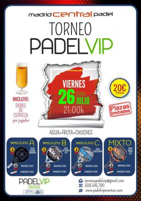 poster del torneo TORNEO PADEL VIP