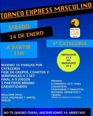 poster torneo TORNEO TORNEO EXPRESS