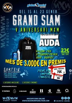 poster del torneo GRAND SLAM AUDA - V ANIVERSARI MAXIMUM