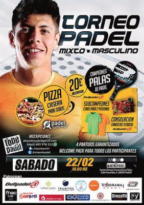 poster del torneo TORNEO DE PADEL MIXTO - MASCULINO