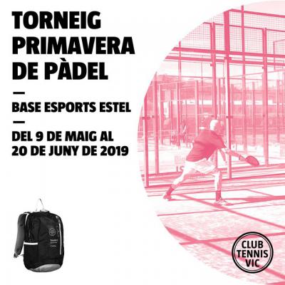 poster del torneo TORNEIG PRIMAVERA DE PADEL - BASE ESPORTS ESTEL