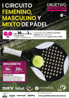 poster del torneo I CIRCUITO FEMENINO, MASCULINO Y MIXTO