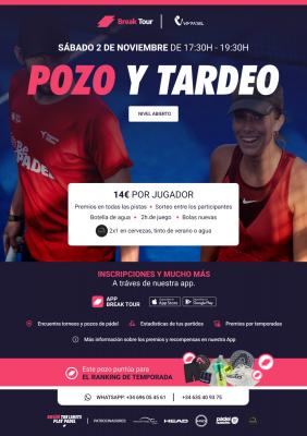 poster del torneo POZO Y TARDEO NIVEL ABIERTO VIM PADEL