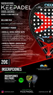 poster del torneo TORNEO KEEPADEL & HANGAR DEL PÁDEL