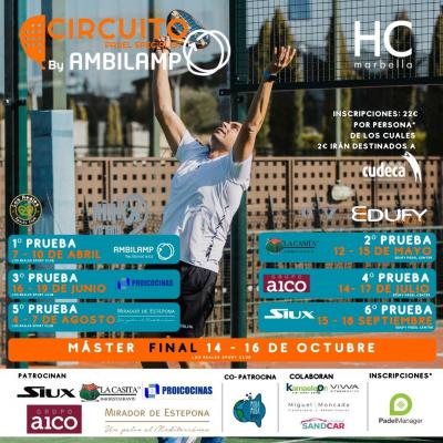 poster del torneo 6º PRUEBA CIRCUITO EL MIRADOR HILL PADEL SPECIALIST BY AMBILAMP LOS REALES