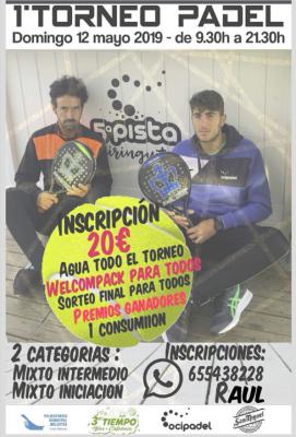 poster del torneo 1º TORNEO DE PADEL