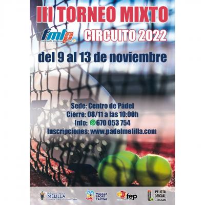 poster del torneo III TORNEO MIXTO