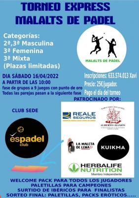 cartel del torneo