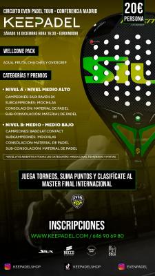 poster del torneo TORNEO KEEPADEL & EUROINDOOR