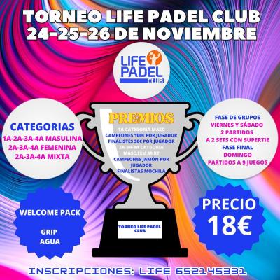 poster del torneo TORNEO DE PADEL