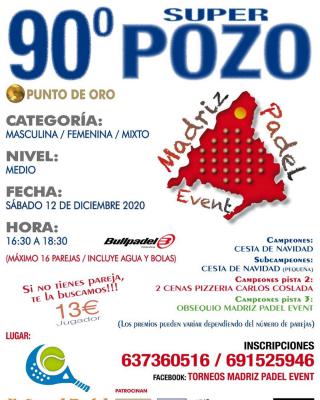 poster del torneo 90º SUPER POZO