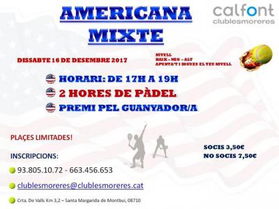 poster torneo AMERICANA MIXTA