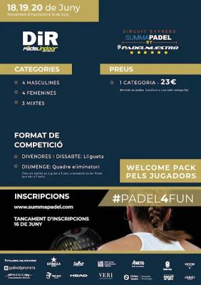 poster del torneo 3ERA PROVA CIRCUIT EXPRESS PADELNUESTRO BY SUMMAPADEL