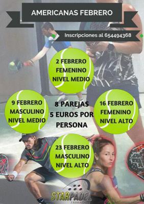 poster del torneo AMERICANA MASCULINA NIVEL ALTO