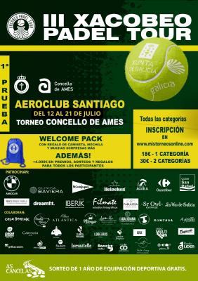 poster del torneo III XACOBEO PADEL TOUR