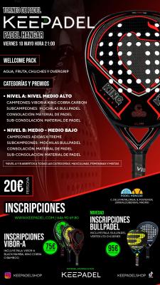 poster del torneo TORNEO KEEPADEL & HANGAR DEL PÁDEL