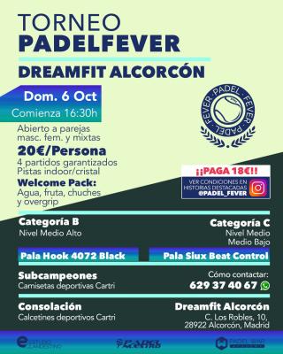 poster del torneo TORNEO PADEL FEVER - ABIERTO A PAREJAS MASC, FEM Y MIXTAS