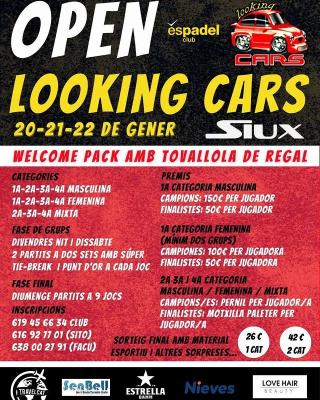 poster del torneo OPEN LOOKING CARS BY SIUX