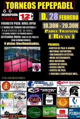 poster del torneo TORNEO PEPEPADEL