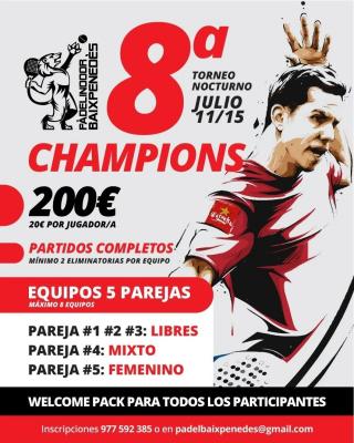 poster del torneo 8ª EDICIÓN DE LA CHAMPIONS POR EQUIPOS