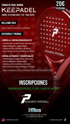 poster torneo KEEPADEL & PADEL NORTE