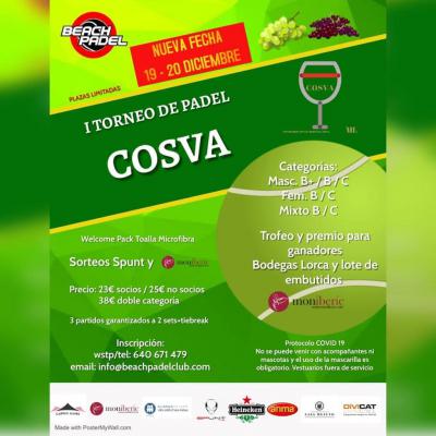 poster del torneo I TORNEO DE PADEL COSVA